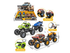 Die Cast Truck Pull Back(4in1) toys