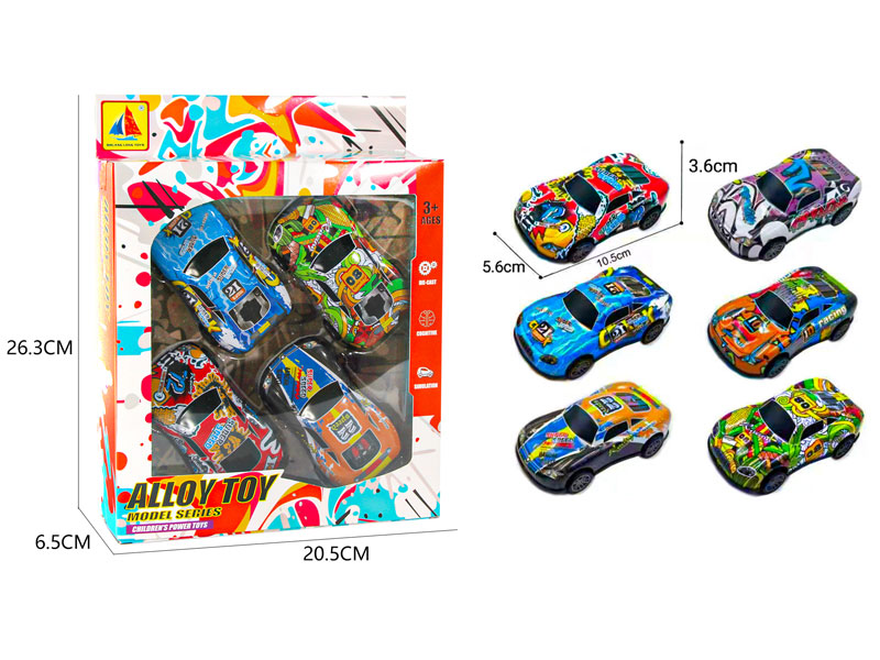 Pull Back Racing Car(4in1) toys