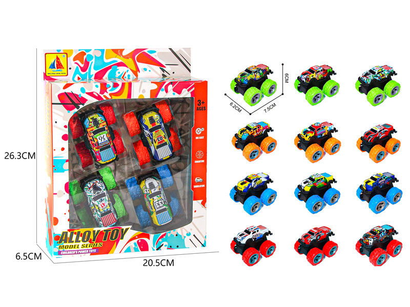 Pull Back Cross-country Car(4in1) toys