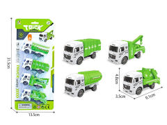 Pull Back Sanitation Truck(4in1) toys
