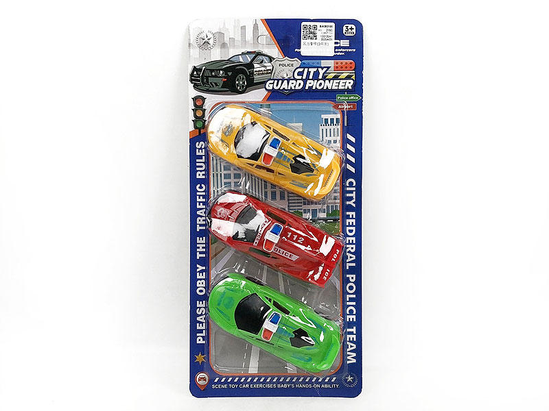 Pull Back Police Car(3in1) toys
