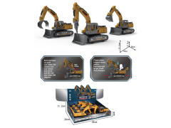 1:28 Die Cast Construction Truck Pull Back W/L_M(6in1)