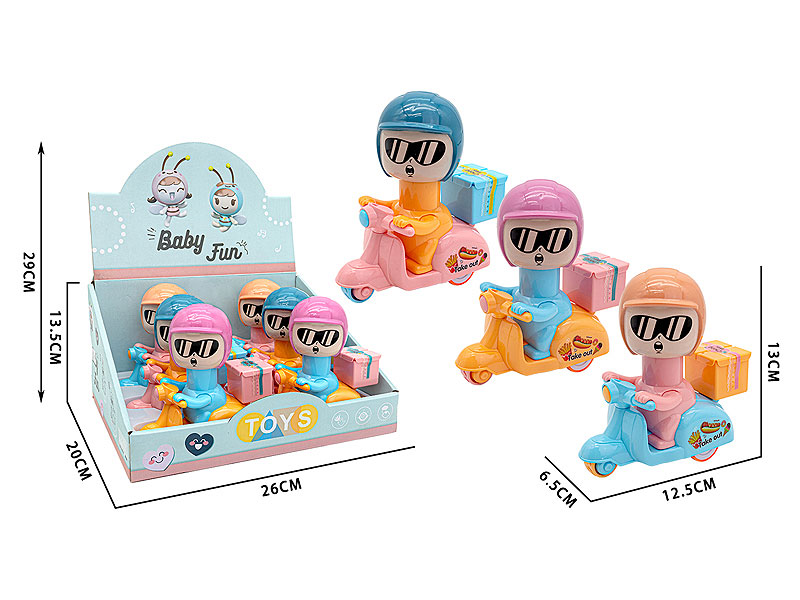 Pull Back Motorcycle(6in1) toys