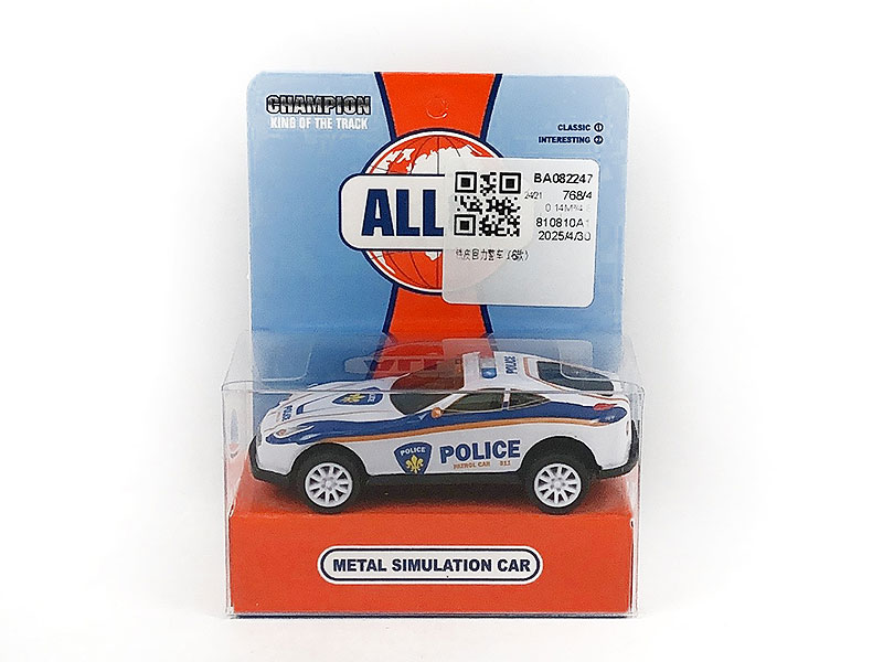 Pull Back Police Car(6S) toys
