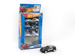 Pull Back Police Car(4in1) toys