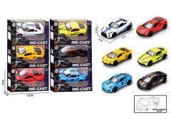 1:43 Die Cast Racing Car Pull Back(6S)