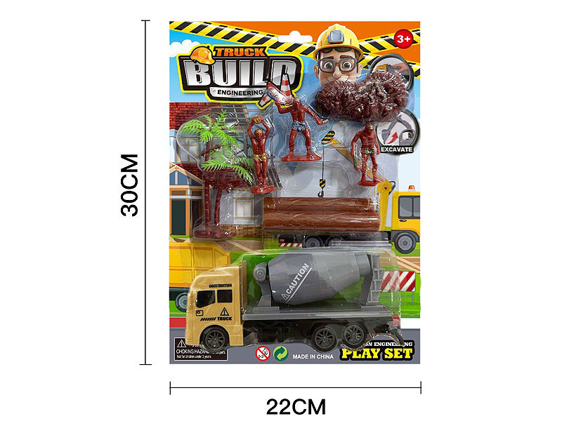 Pull Back Construction Truck Set toys