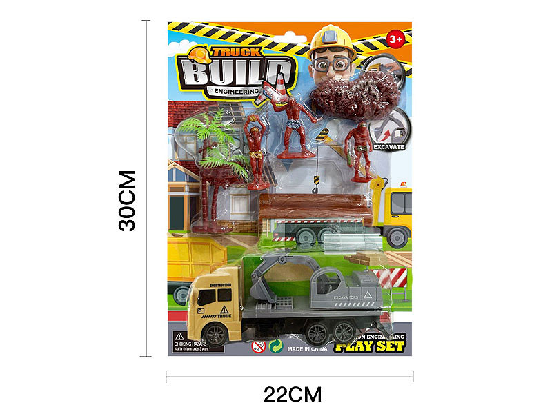 Pull Back Construction Truck Set toys