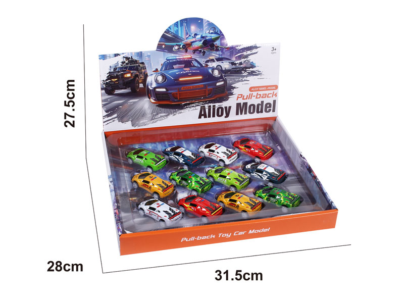 Pull Back Police Car(12in1) toys