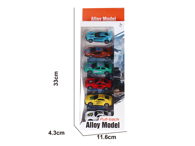 Die Cast Car Pull Back(6in1) toys