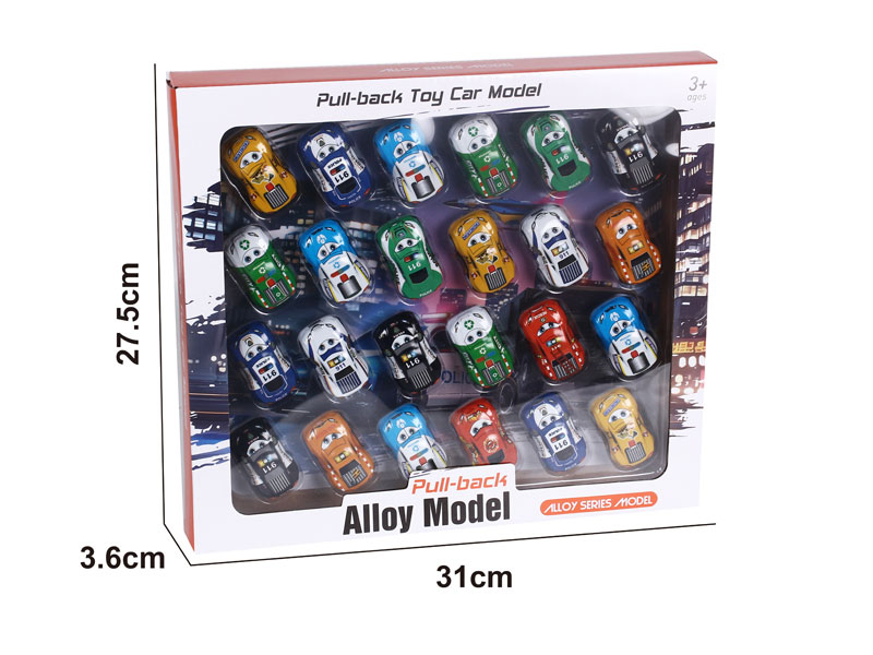 Pull Back Police Car(24in1) toys