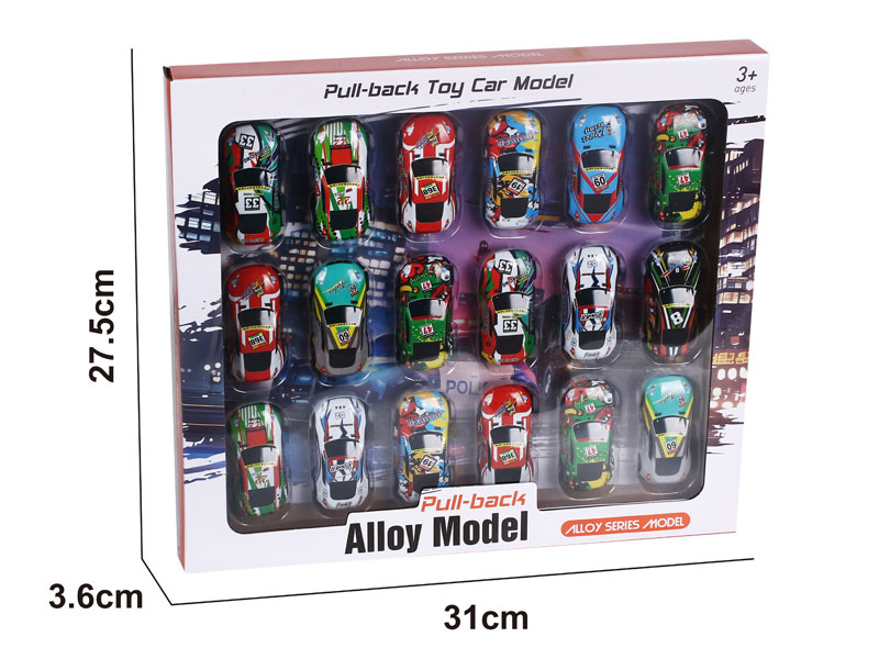 Pull Back Car(18in1) toys