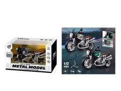 Die Cast Motorcycle Pull Back W/L_M(2C) toys