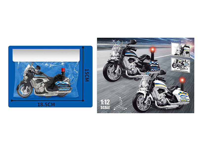Pull Back Motorcycle W/L_M(2C) toys
