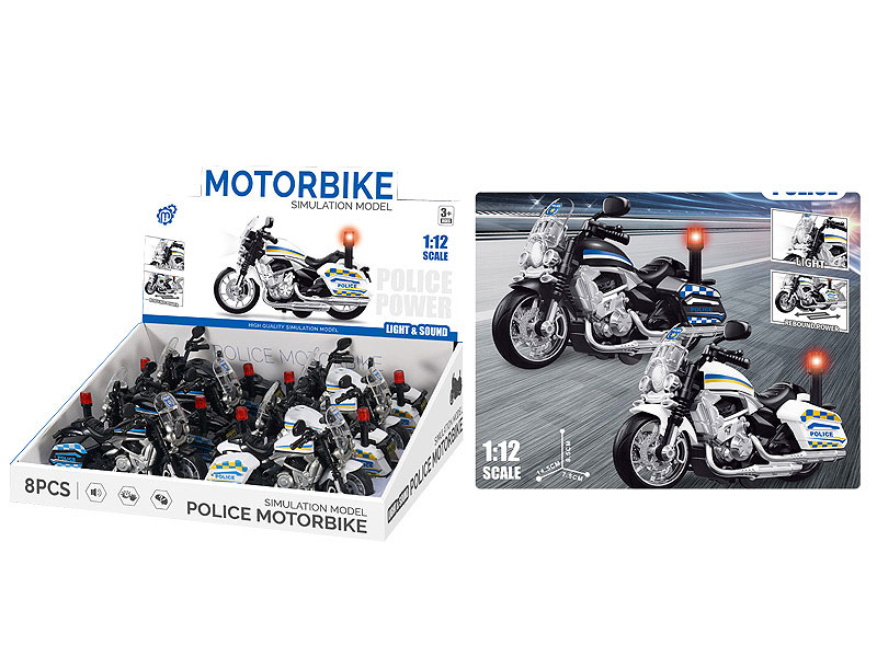 Pull Back Motorcycle W/L_M(8in1) toys