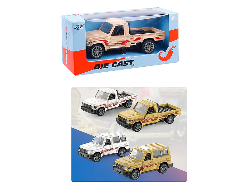 1:43 Die Cast Car Pull Back(2S2C) toys