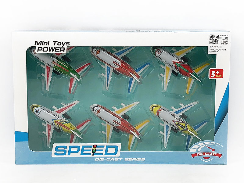 Pull Back Airplane(6in1) toys