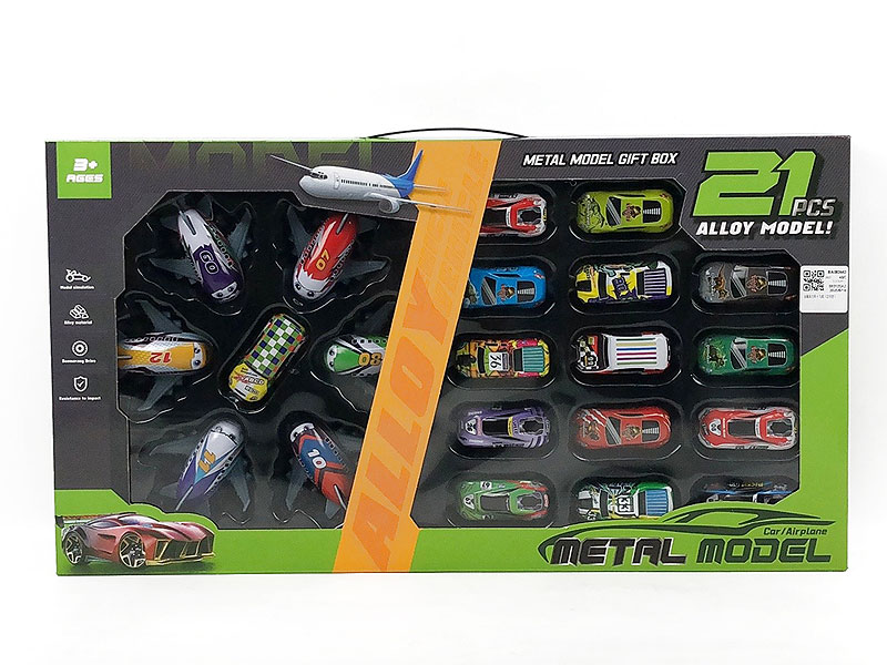 Pull Back Car & Airplane(21in1) toys