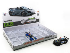 1:28 Die Cast Police Car Pull Back W/L_M(12in1) toys