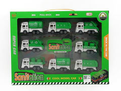 Pull Back Sanitation Truck(8in1) toys