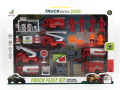 Pull Back Fire Engine Set(2S) toys