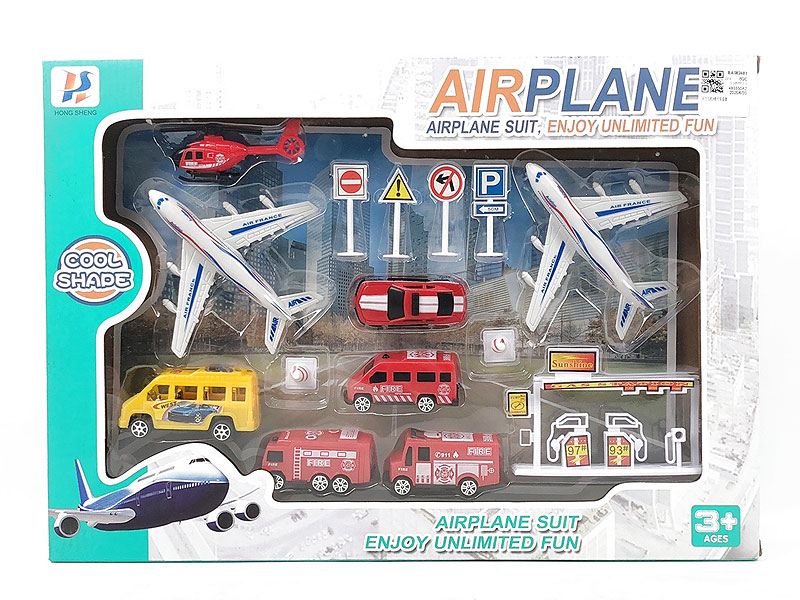 Pull Back Airplane & Free Wheel Car toys