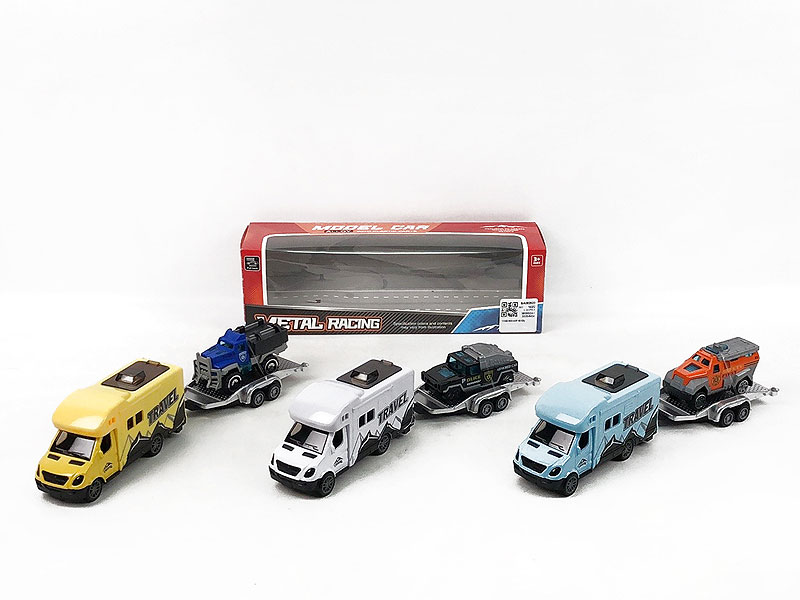 1:38 Die Cast Truck Pull Back Tow Die Cast Sports Car Free Wheel(3C) toys