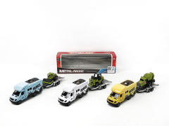 1:38合金回力拖车载合金滑行农夫工程车(3色)