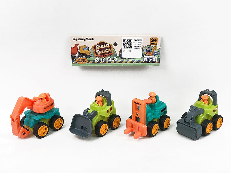 Pull Back Construction Truck(4S) toys