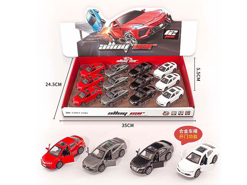 1:64 Die Cast Car Pull Back(12in1) toys