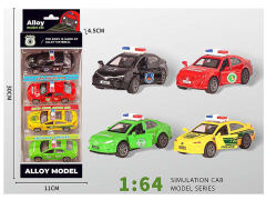 1:64丰田合金回力警车（4只庄）