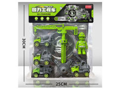 回力仿真工程车套装