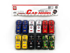 金属铁皮回力警车(12只庄)