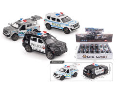 1:32 Die Cast Police Car Pull Back(12in1) toys