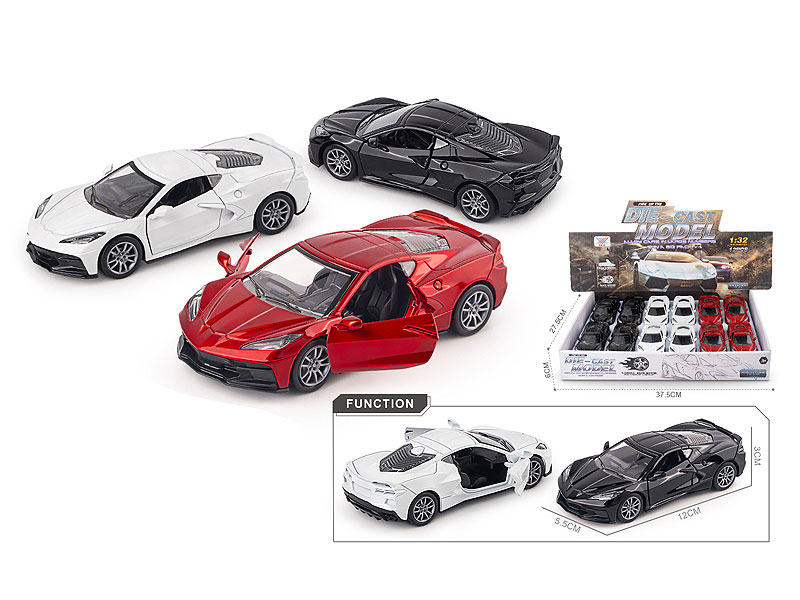 1:32 Die Cast Car Pull Back(12in1) toys