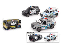 1:32途乐日产合金回力三开门警车(3色)