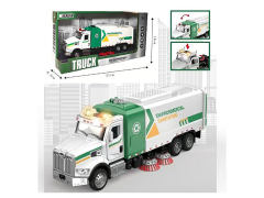 Die Cast Sanitation Car Pull Back W/L_M