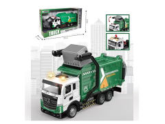 Die Cast Sanitation Car Pull Back W/L_M