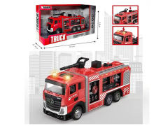 合金回力平头喷水高压消防车带灯光音乐