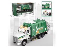 Die Cast Sanitation Car Pull Back W/L_M