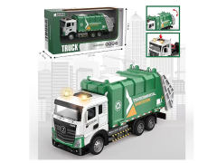 Die Cast Sanitation Car Pull Back W/L_M