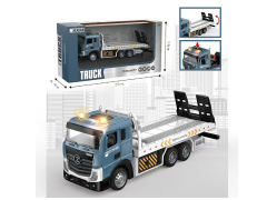 合金回力平头平板车带灯光音乐