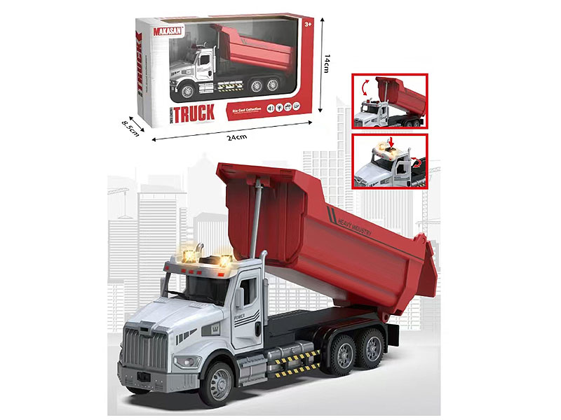 Die Cast Construction Truck Pull Back W/L_M toys