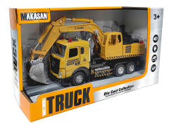 Die Cast Construction Truck Pull Back W/L_M toys
