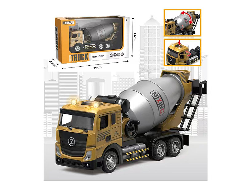 Die Cast Construction Truck Pull Back W/L_M toys