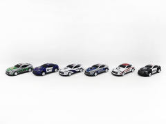 86MM Pull Back Police Car(6in1) toys
