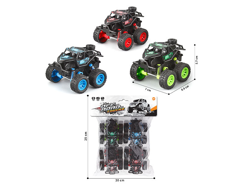 Pull Back Cross-country Car(4in1) toys