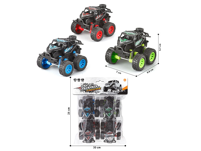 Pull Back Cross-country Car(4in1) toys