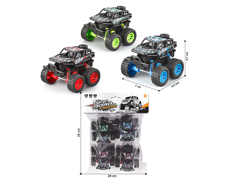 Pull Back Cross-country Car(4in1) toys