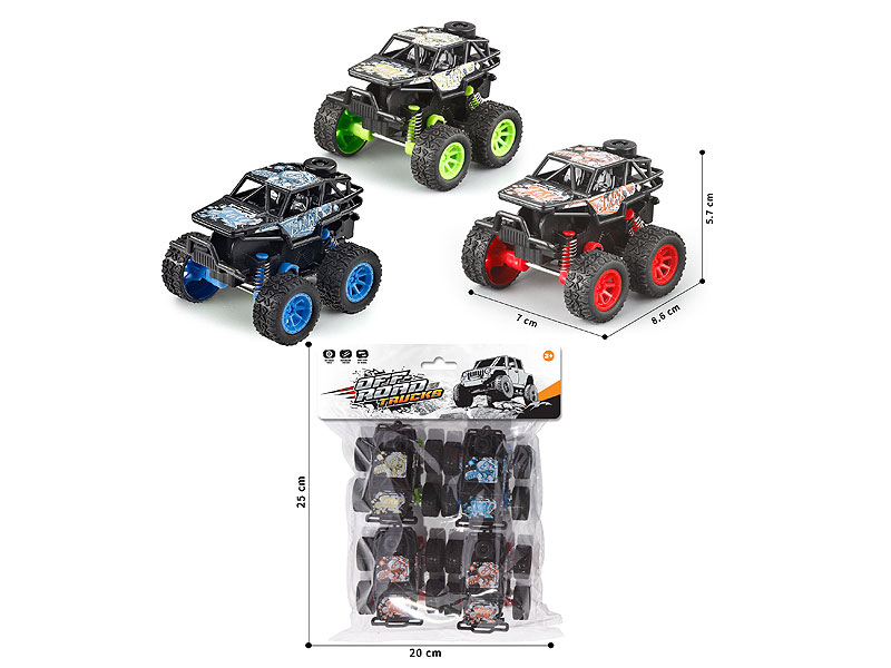 Pull Back Cross-country Car(4in1) toys